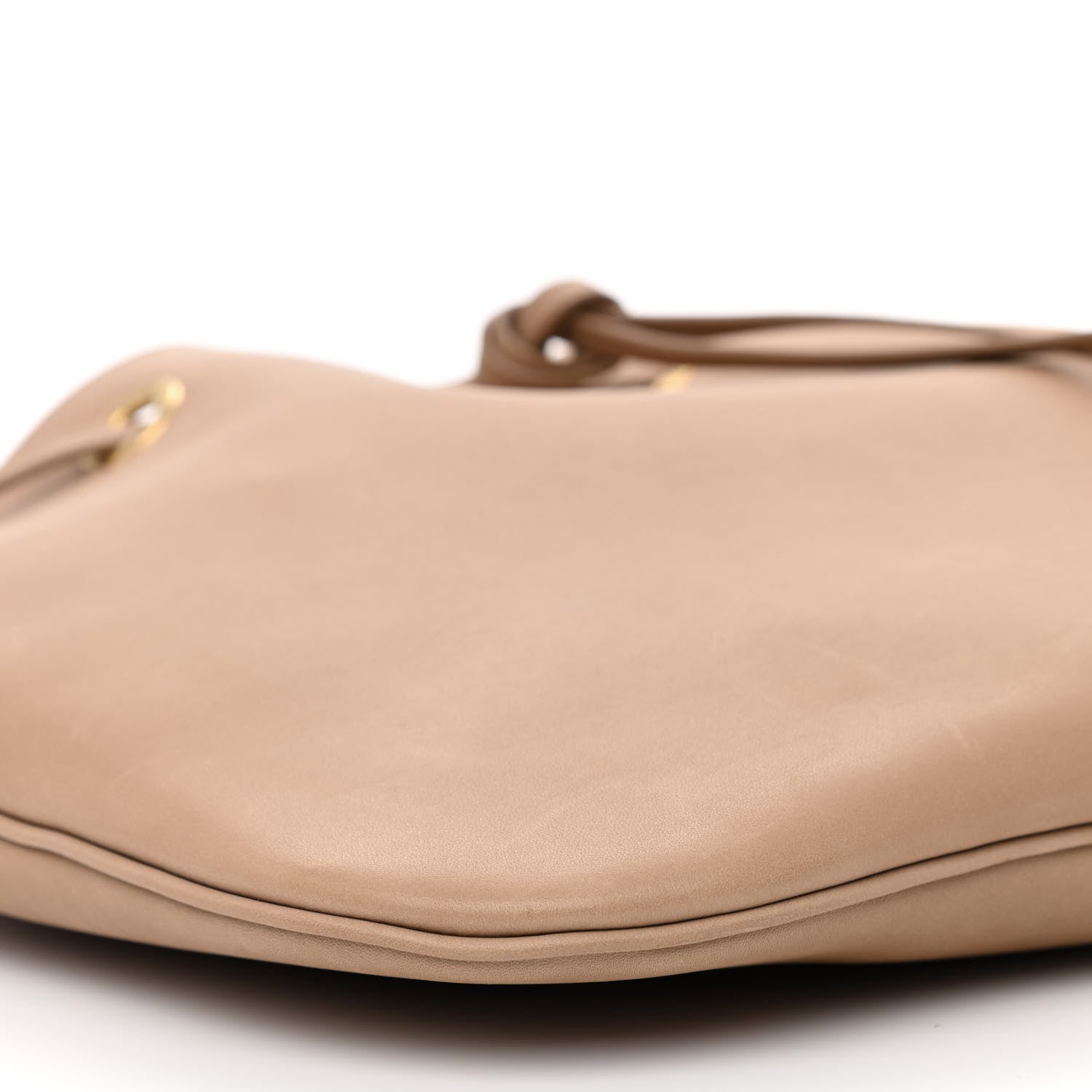 Saint Laurent Calfskin Medium Paris VII Flat Hobo Biscuit Beige 11 of 12