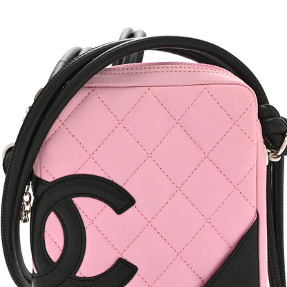 Chanel Calfskin Quilted Small Cambon Messenger Pink Black 8 of 10