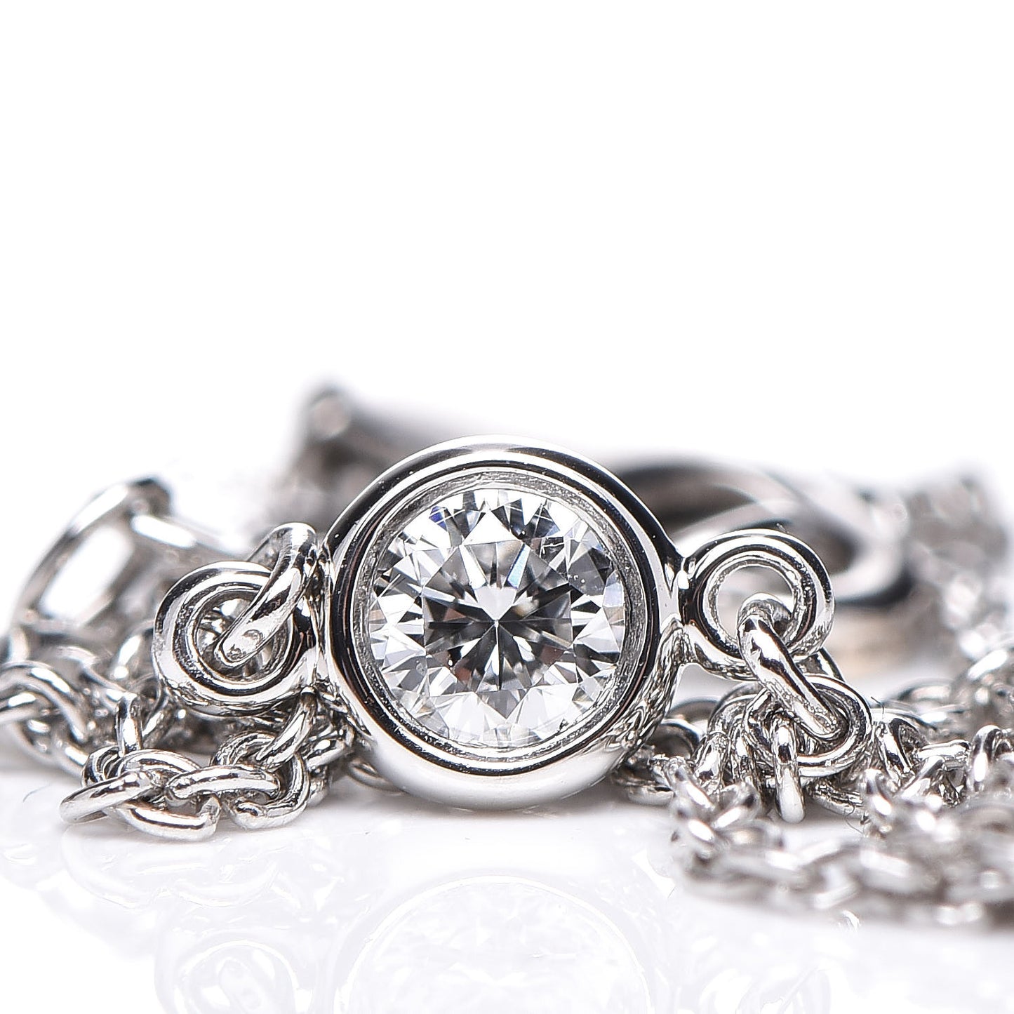 Platinum Diamond .08ct Elsa Peretti Diamonds by the Yard Bracelet