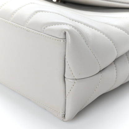 Saint Laurent Calfskin Y Quilted Monogram Small Loulou Chain Satchel Granite 7 of 7