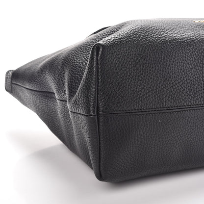 Burberry London Grainy Calfskin Medium Baynard Tote Black 9 of 10