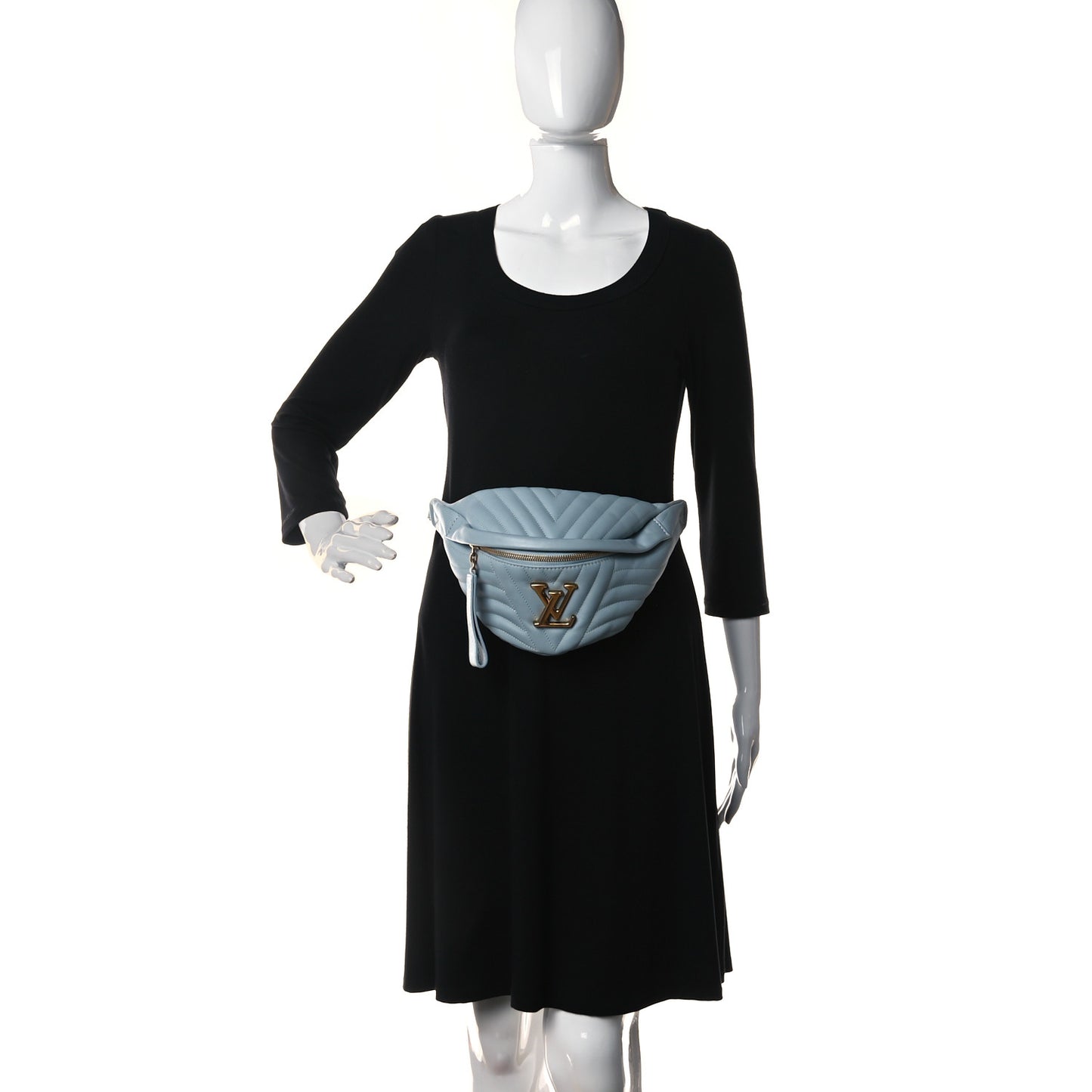 Calfskin New Wave Bumbag Porcelain Blue