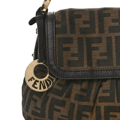 Fendi Zucca Small Chef Shoulder Bag Tobacco 7 of 10