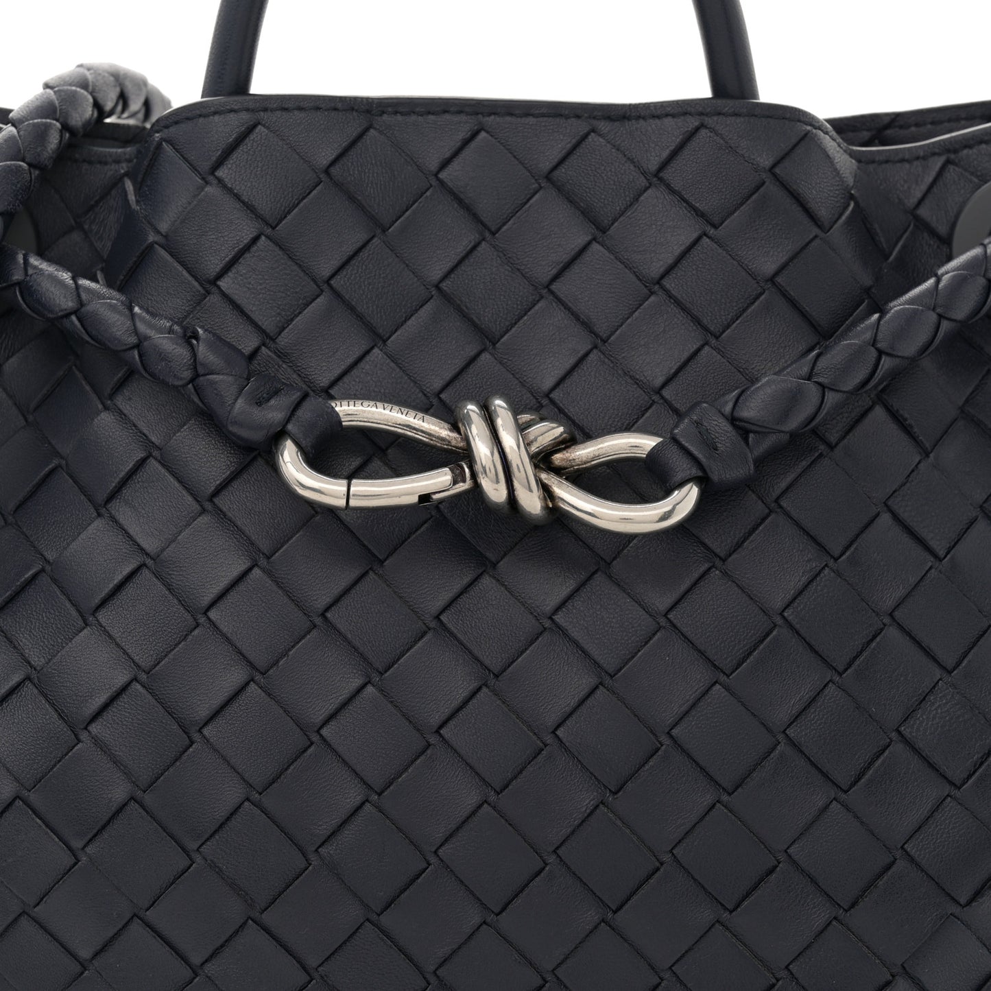 Nappa Intrecciato Medium Andiamo Shoulder Bag Space