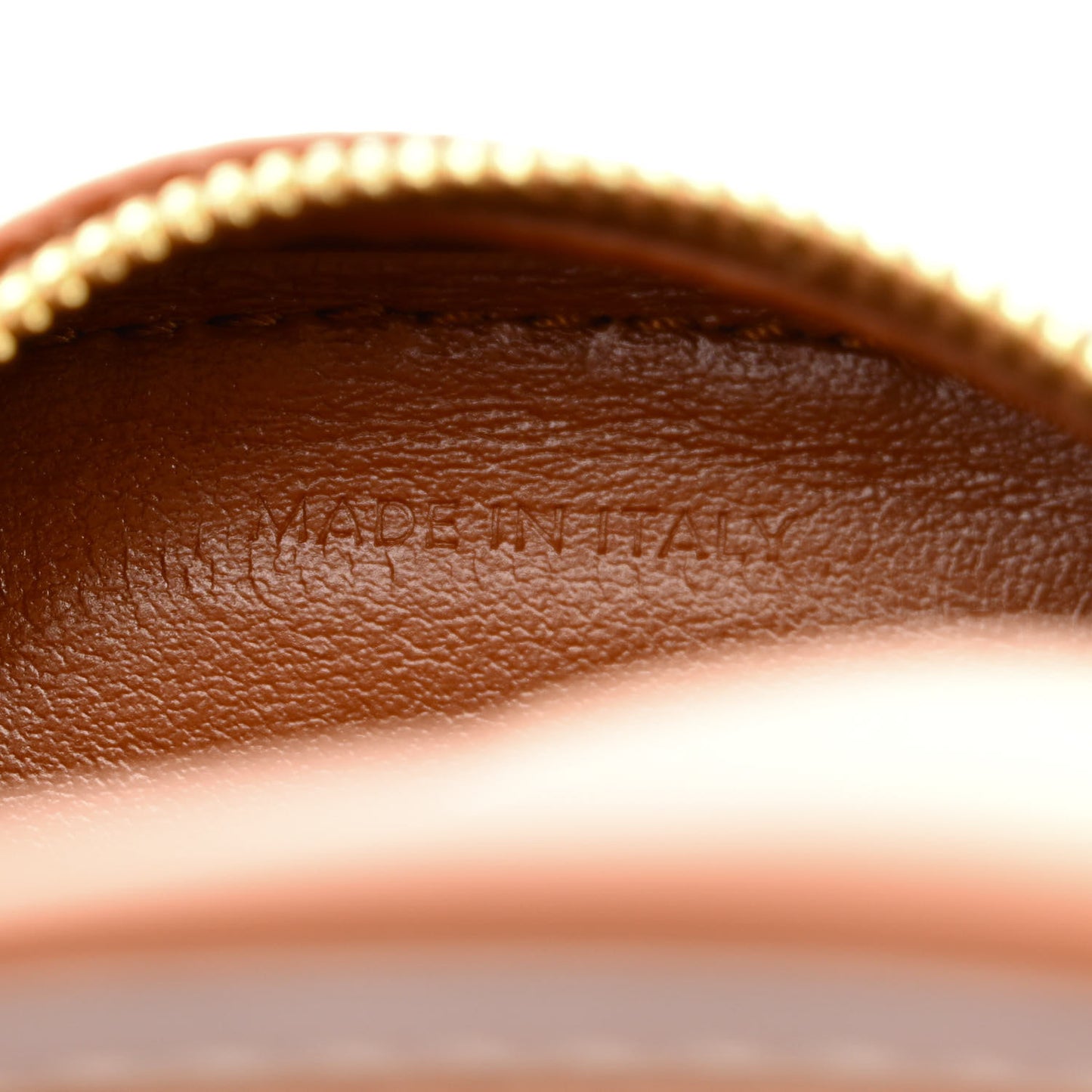 Smooth Calfskin Cuir Small Triomphe Oval Crossbody Purse Tan
