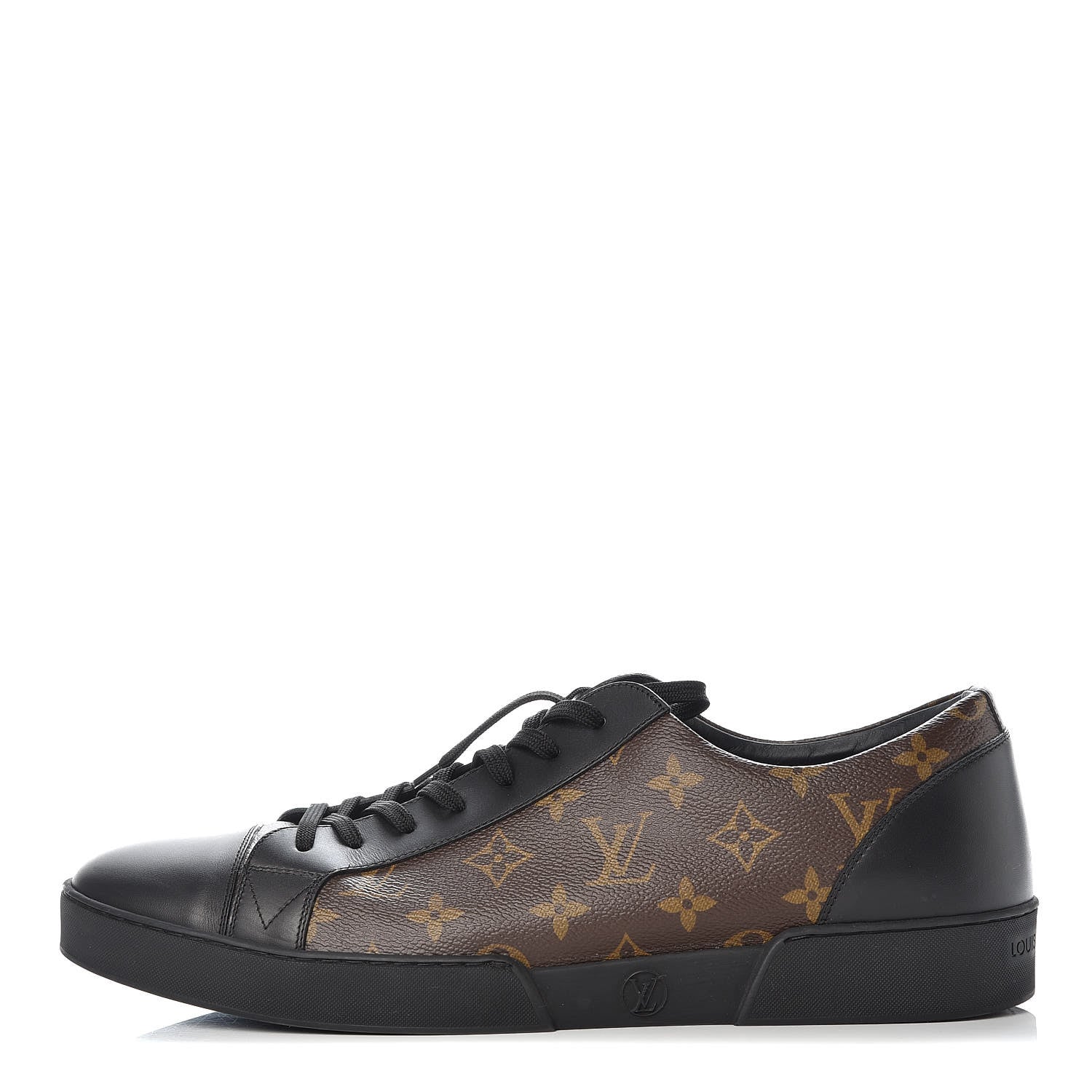 Louis Vuitton Calfskin Monogram Luxembourg Sneakers 12 Black 1 of 10