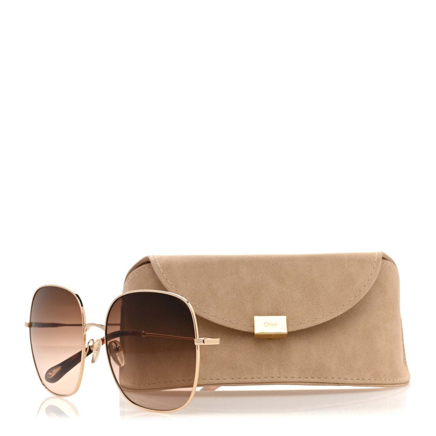 Square Sunglasses CE172S Gold Brown