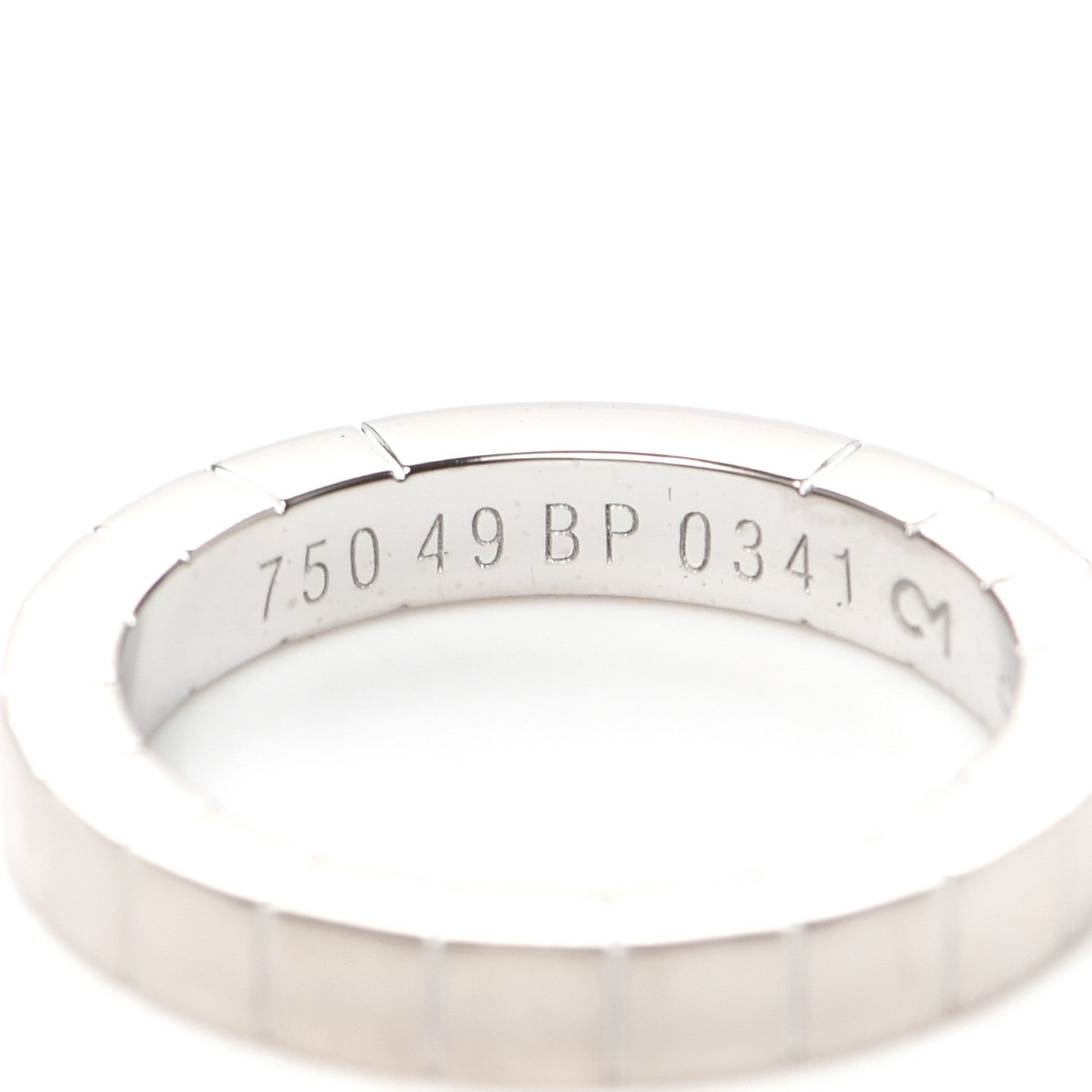 Cartier 18K White Gold Lanieres Ring 49 4.75 4 of 4