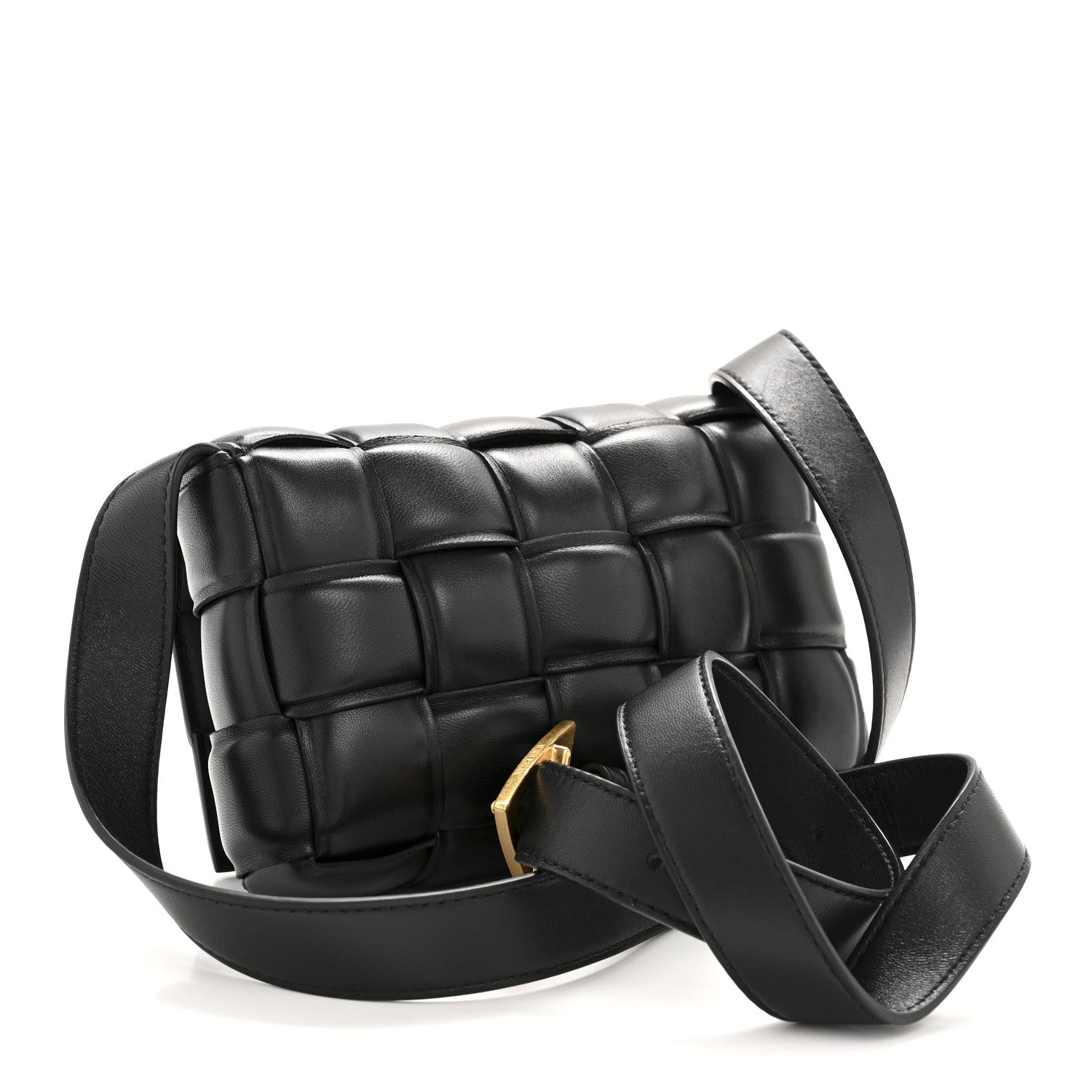 Bottega Veneta Nappa Maxi Intreccio Small Padded Cassette Crossbody Bag Black 3 of 12