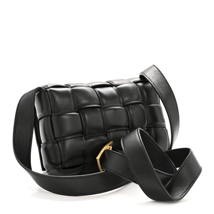 Bottega Veneta Nappa Maxi Intreccio Small Padded Cassette Crossbody Bag Black 3 of 12