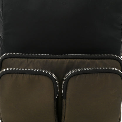 Prada Technical Nylon Harness Pocket Backpack Black Green 9 of 11