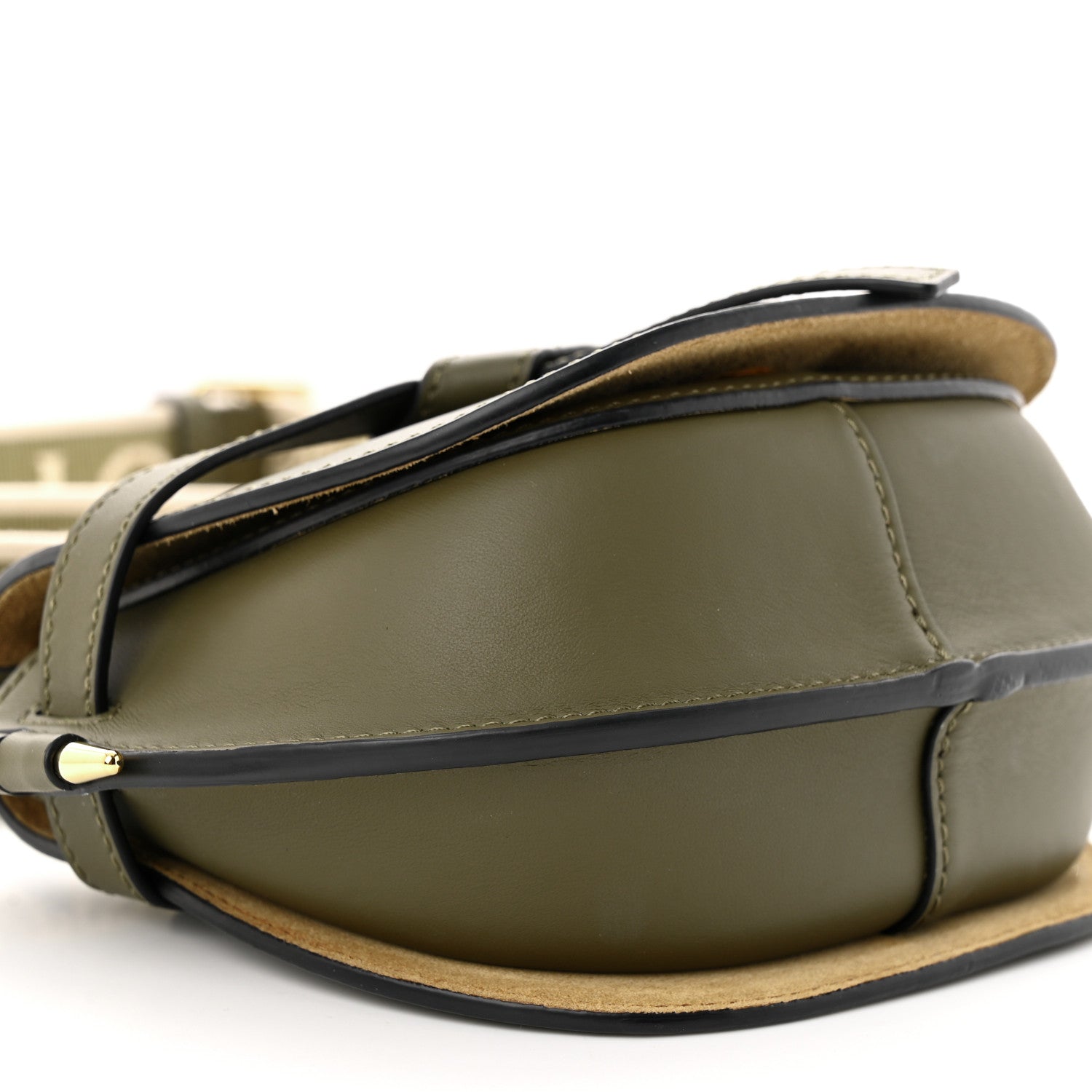 Loewe Calfskin Jacquard Mini Gate Dual Bag Autumn Green 9 of 10
