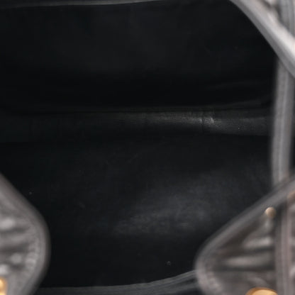 Chanel Lambskin Quilted Drawstring Backpack Black 5 of 18
