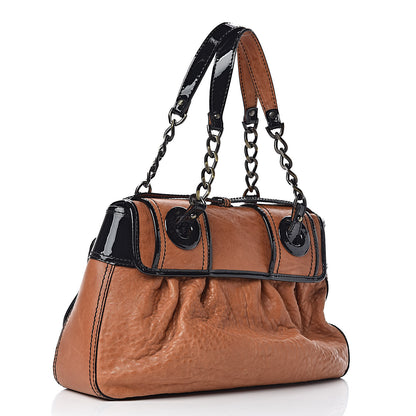 Fendi Nappa Patent B Bag Osso Black 3 of 11