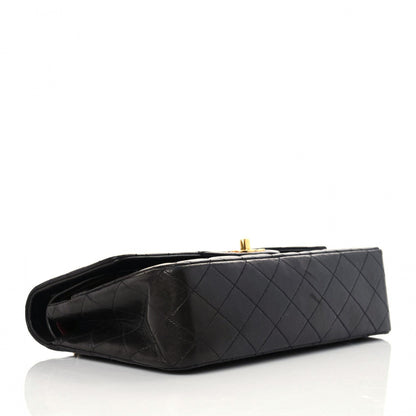 Chanel Lambskin Quilted Medium Double Flap Black 4 of 21