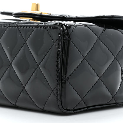 Chanel Patent Calfskin Quilted Mini Square Flap Black 8 of 10