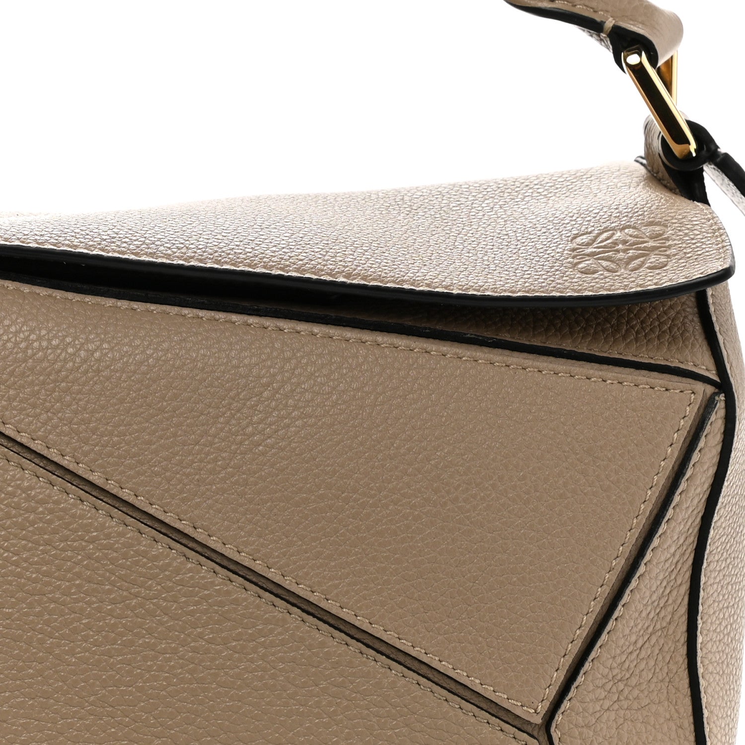 Loewe Grained Calfskin Small Puzzle Bag Sand 7 of 9