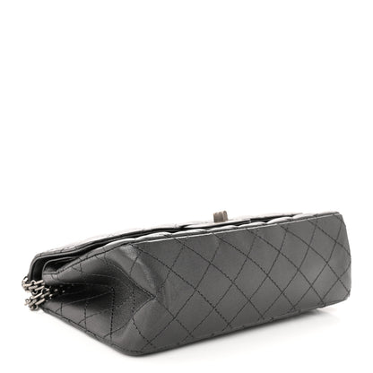 Chanel Metallic Sheepskin Quilted 2.55 Reissue 225 Flap Charcoal 4 of 10