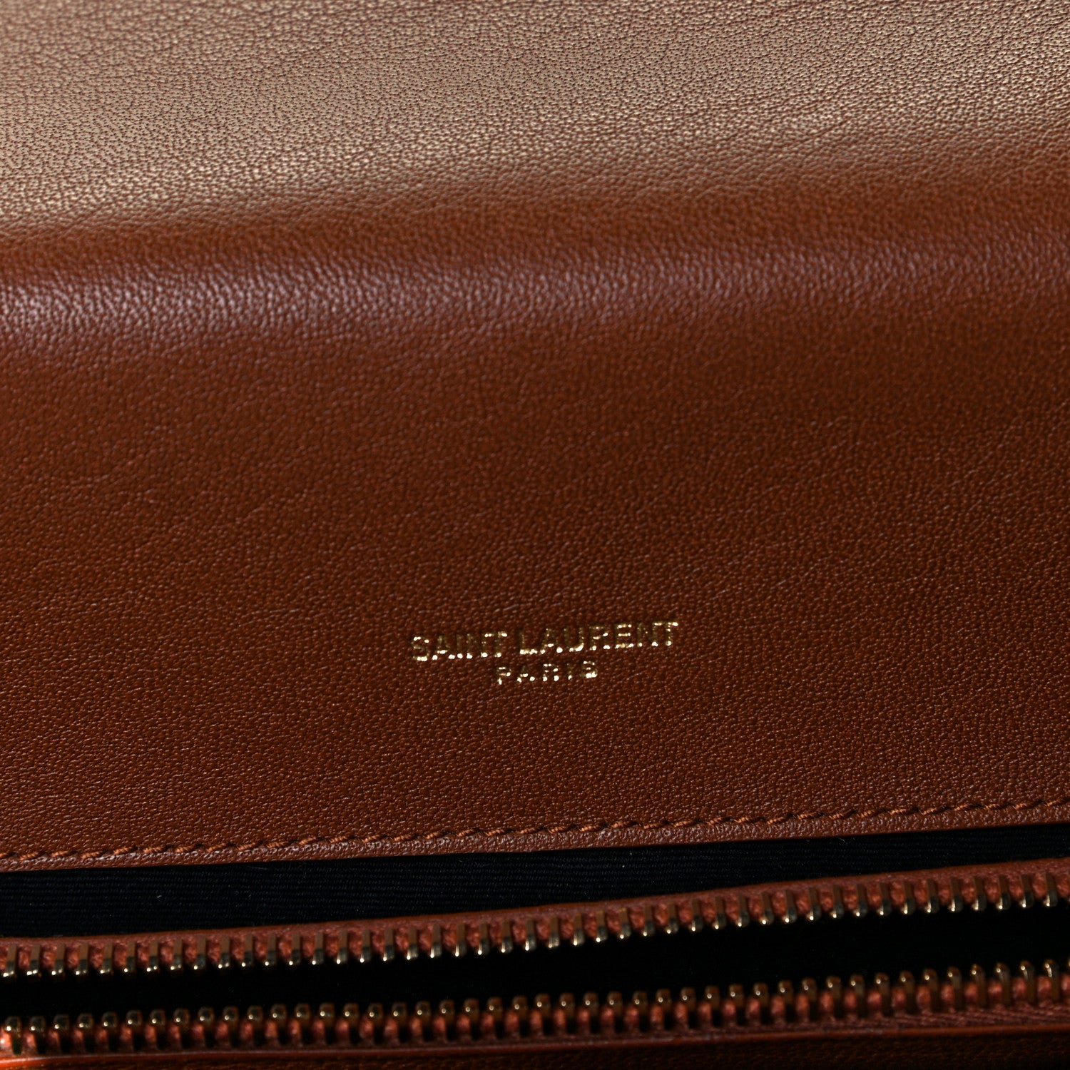 Saint Laurent Sheepskin Matelasse Chevron Monogram Large College Satchel Brick 6 of 8
