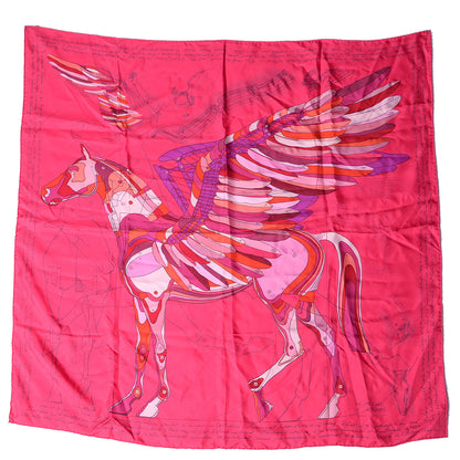 Hermes Silk Le Pegase D'Scarf 90 Pink 2 of 4