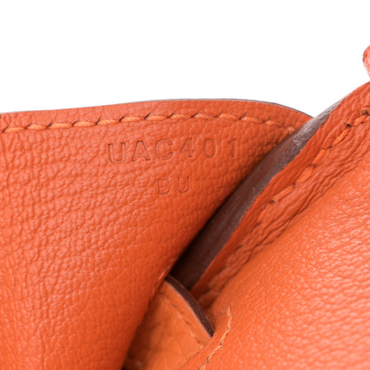 Hermes Taurillon Clemence Birkin 30 Orange 7 of 12