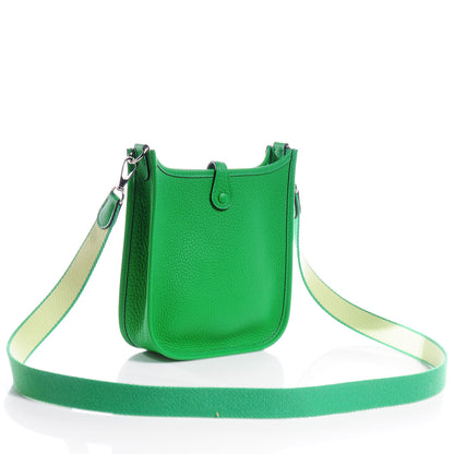 Hermes Taurillon Clemence Evelyne TPM Bambou Bamboo 3 of 8