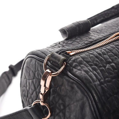 Alexander Wang Pebbled Lambskin Rocco Black Rose Gold Hardware 16 of 17