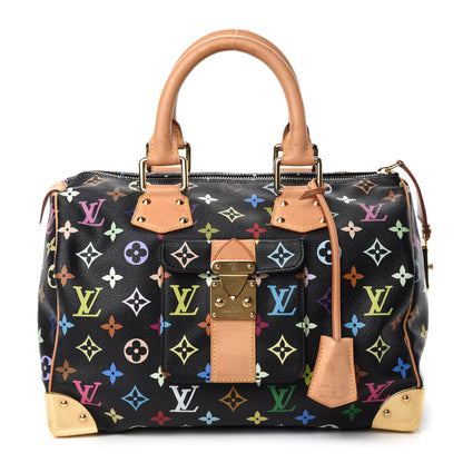 Louis Vuitton Monogram Multicolor Speedy 30 Black 1 of 10