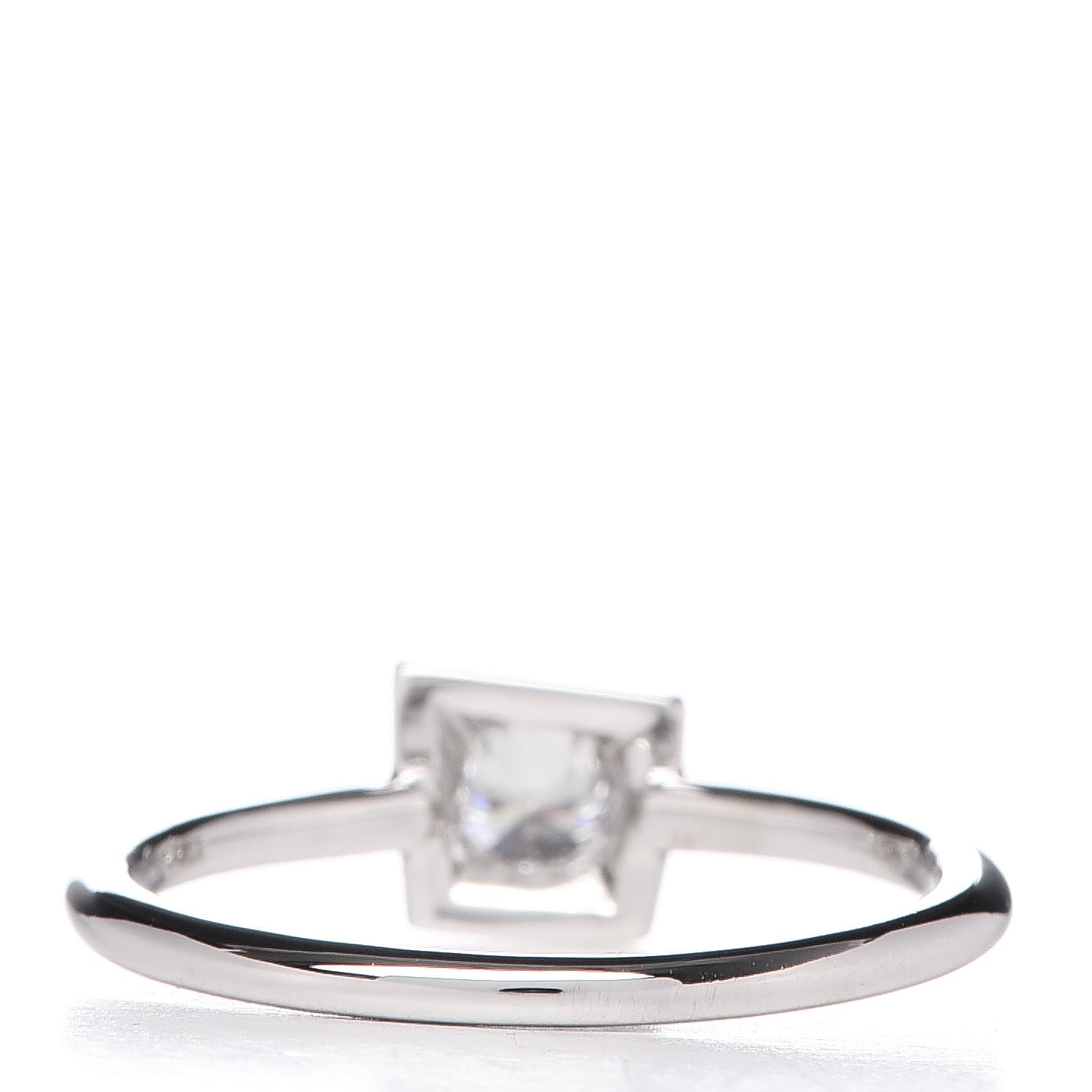 Tiffany 18K White Gold Diamond .17ct Frank Gehry Torque Ring 48 4.5 4 of 6