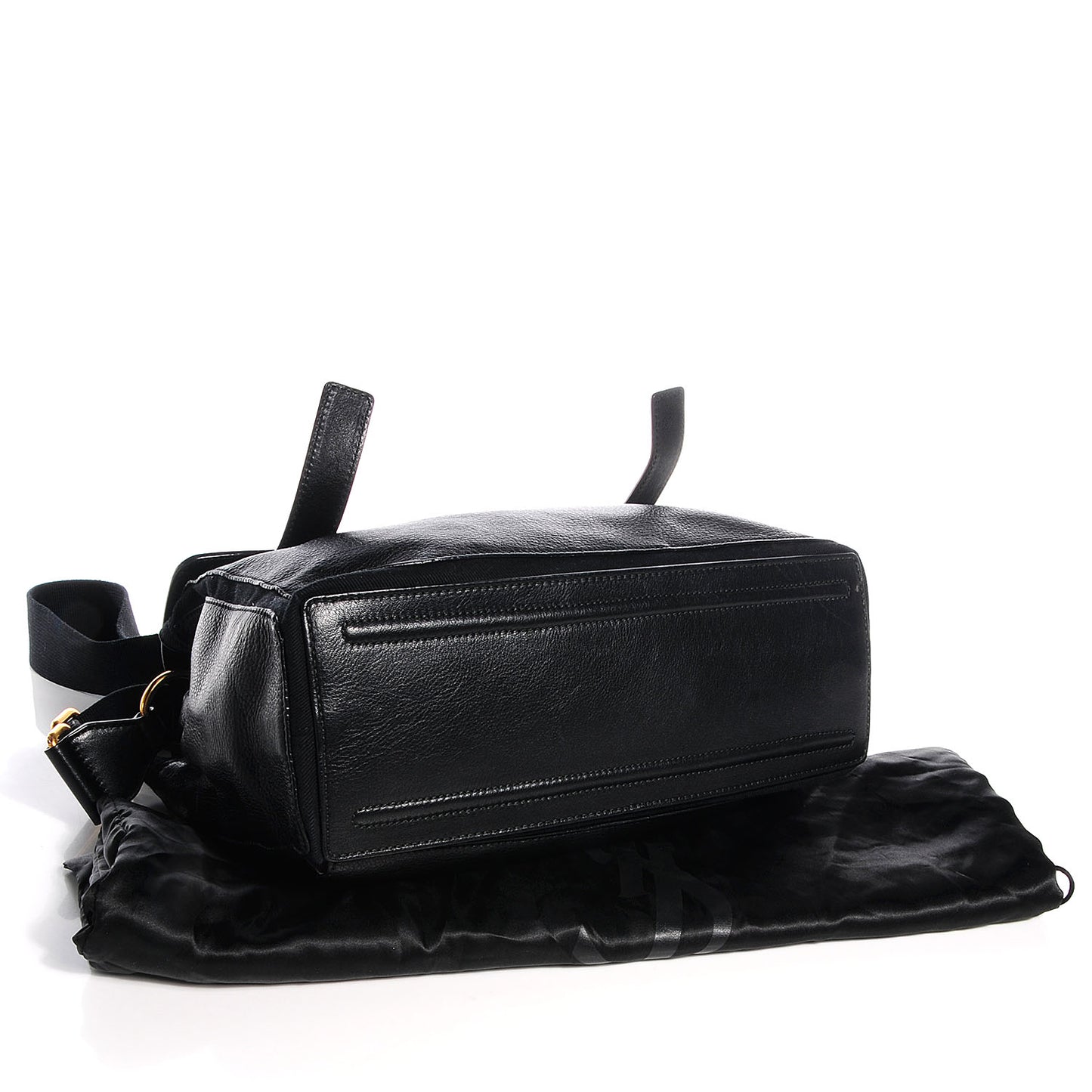 Leather Muse Two Messenger Black
