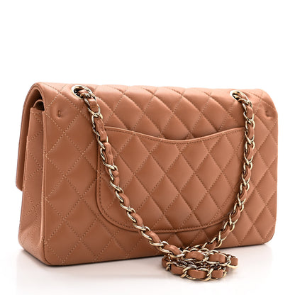 Chanel Lambskin Quilted Medium Double Flap Brown 3 of 10