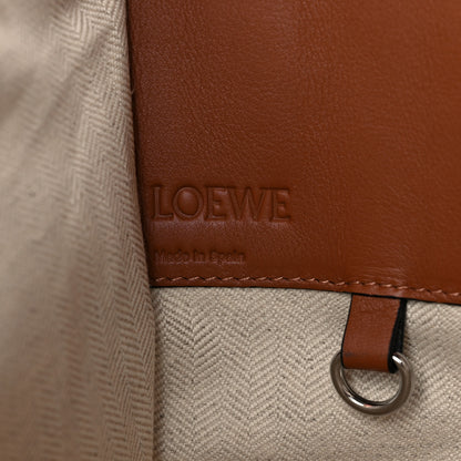 Loewe Calfskin Canvas Medium Hammock Shoulder Bag Natural Tan 6 of 11