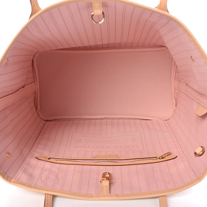 Louis Vuitton Damier Azur Neo Neverfull MM Rose Ballerine 6 of 16