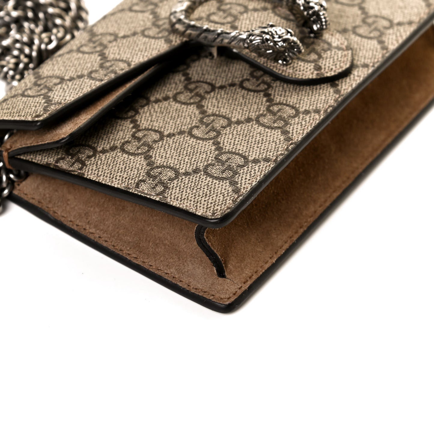 GG Supreme Monogram Super Mini Dionysus Shoulder Bag Taupe
