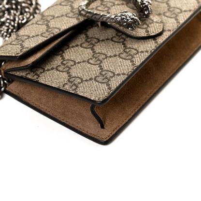 Gucci GG Supreme Monogram Super Mini Dionysus Shoulder Bag Taupe 11 of 12