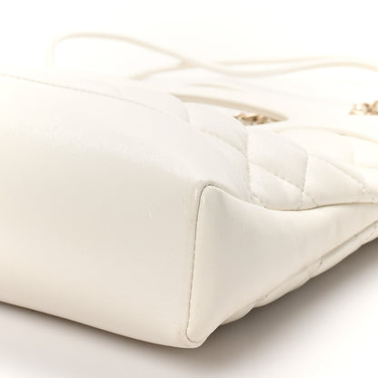 Chanel Shiny Lambskin Quilted Mini 31 Shopping Bag White 10 of 10