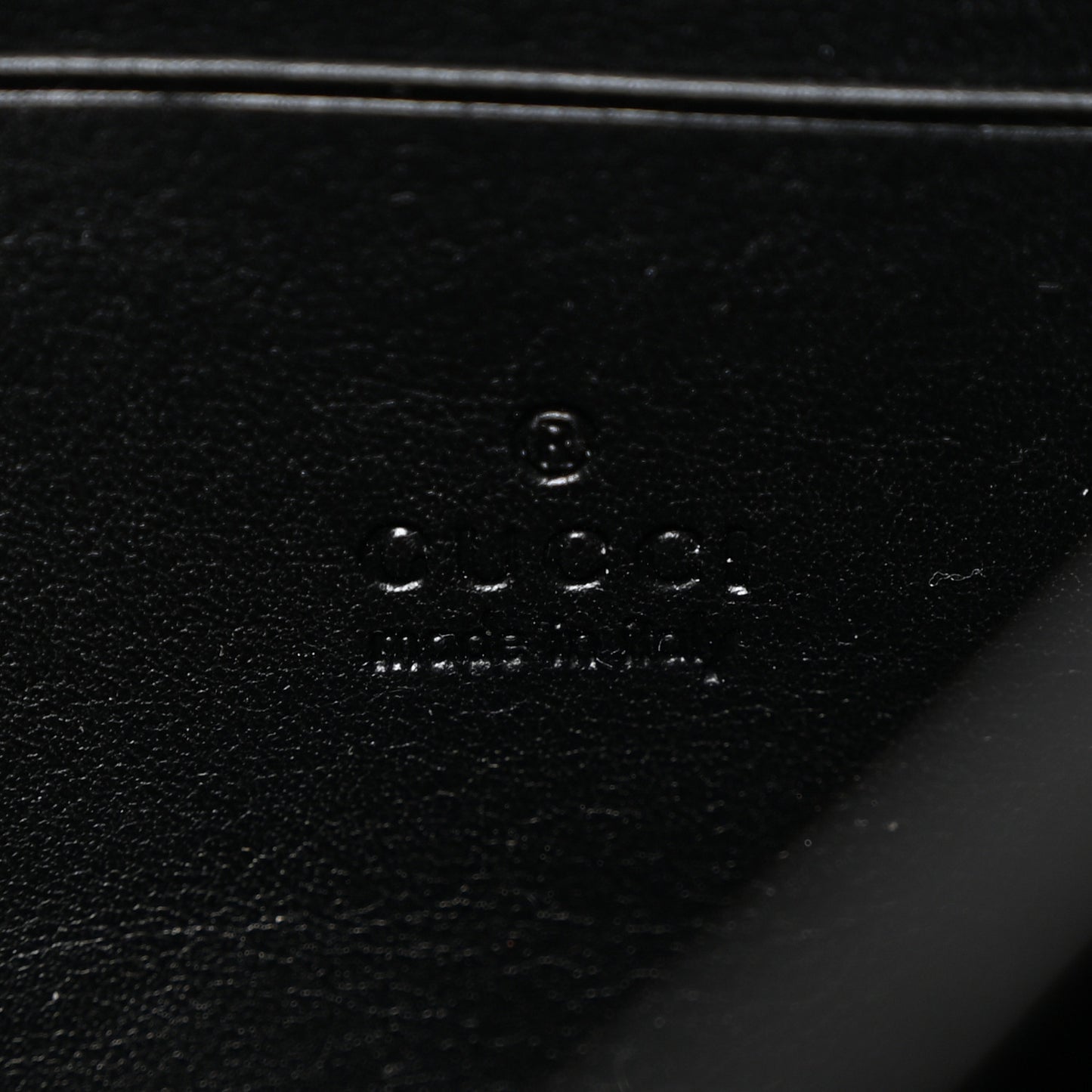 Calfskin Matelasse GG Marmont Chain Wallet Black