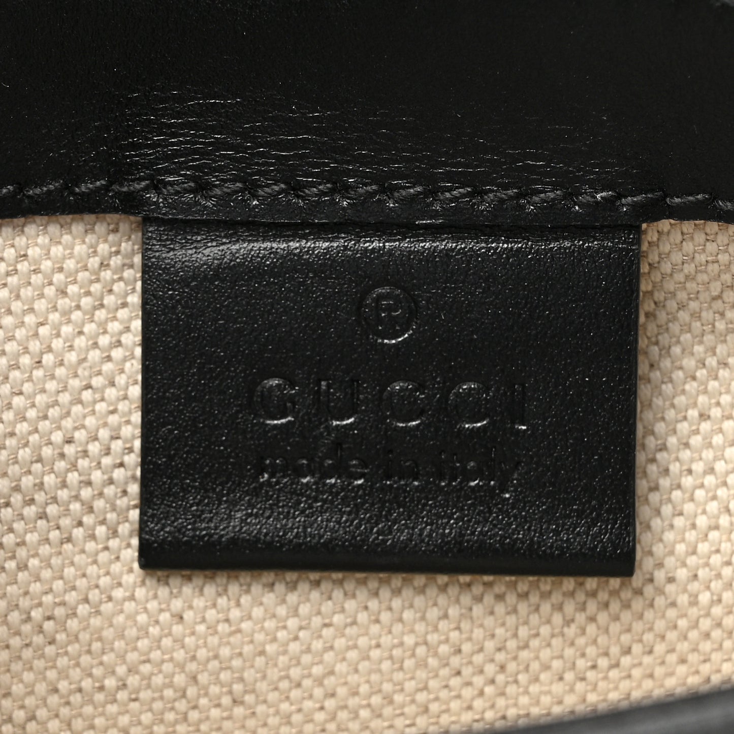 Calfskin GG Tennis Embossed Messenger Bag Black