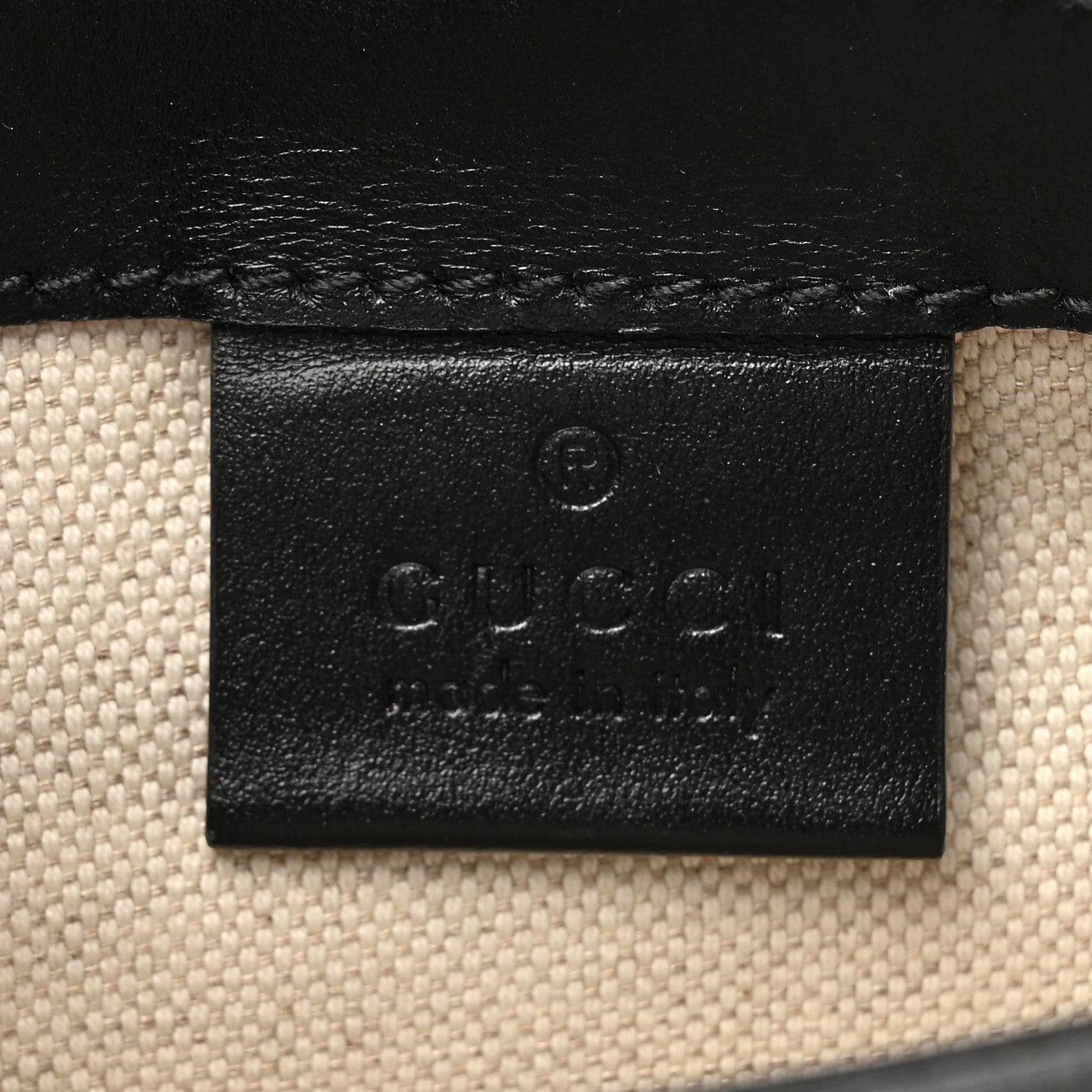 Gucci Calfskin GG Tennis Embossed Messenger Bag Black 7 of 12