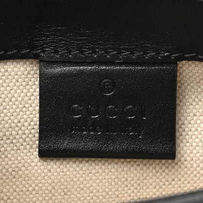 Gucci Calfskin GG Tennis Embossed Messenger Bag Black 7 of 12