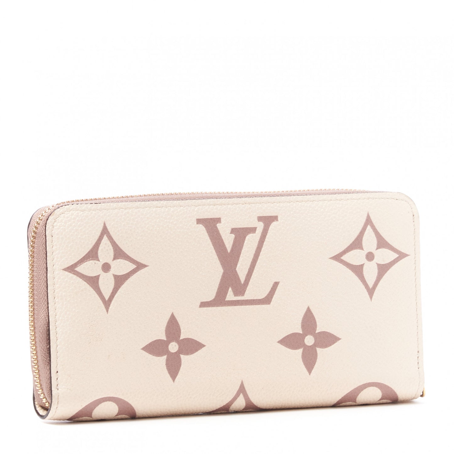 Empreinte Monogram Giant Zippy Wallet Creme Bois De Rose