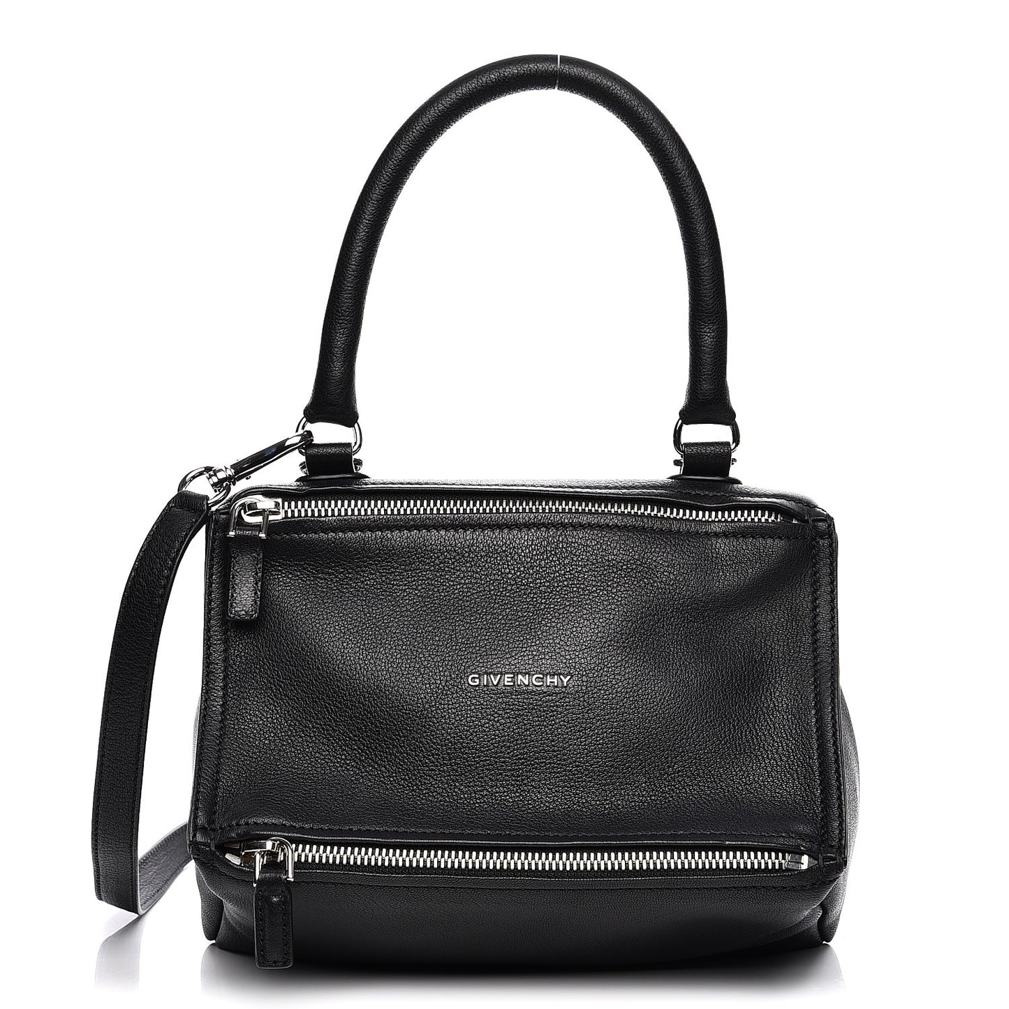 Sugar Goatskin Small Pandora Black
