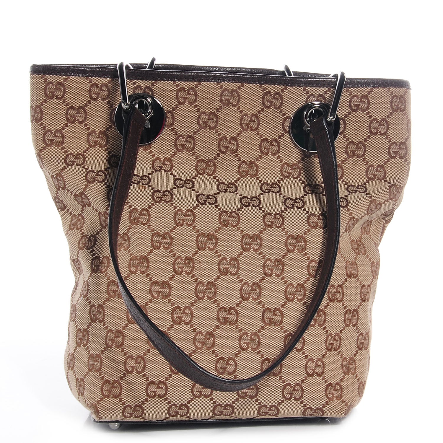 Gucci Monogram Small Eclipse Tote Brown 1 of 7