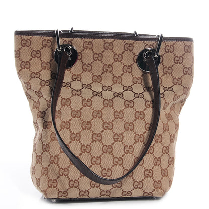Gucci Monogram Small Eclipse Tote Brown 1 of 7