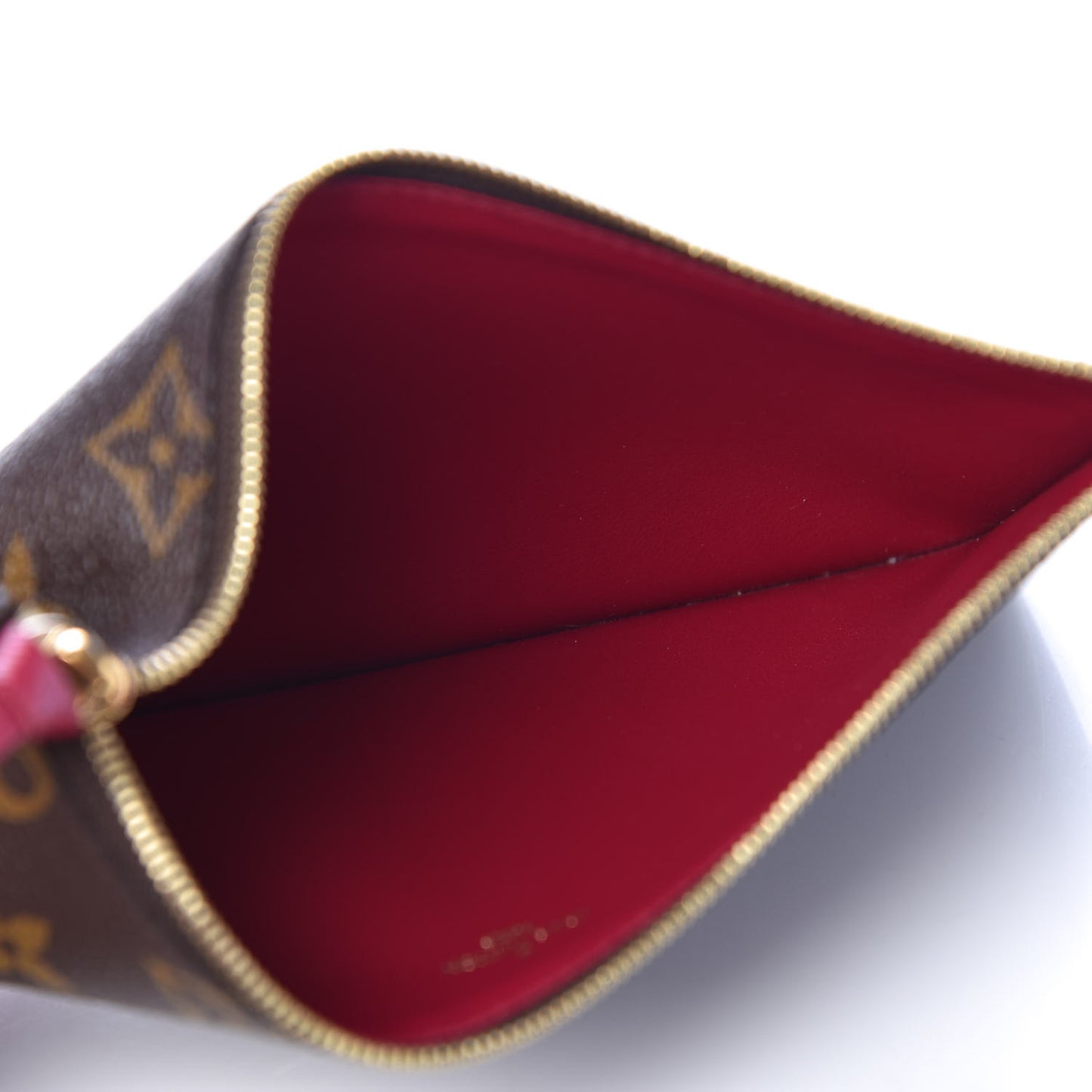 Monogram Pochette Felicie Chain Wallet Fuchsia