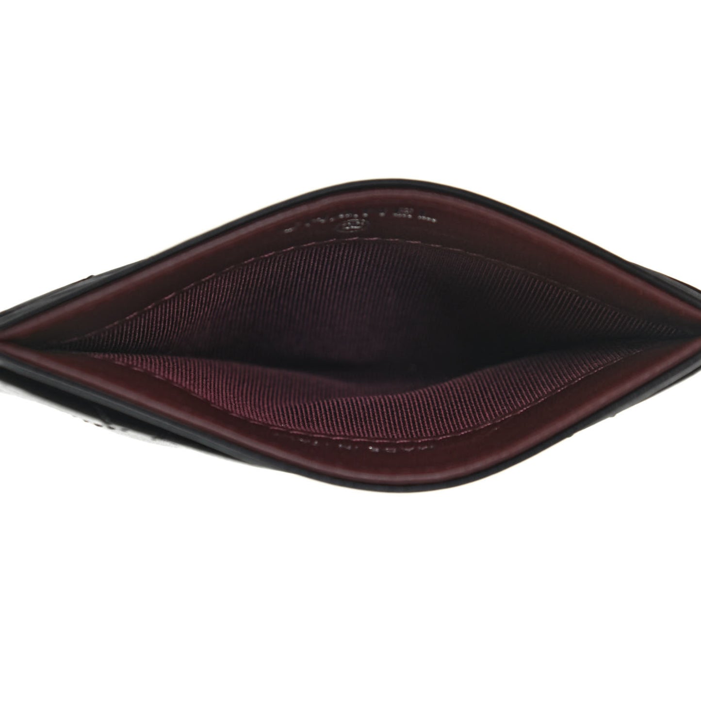 Lambskin Quilted Card Holder Black