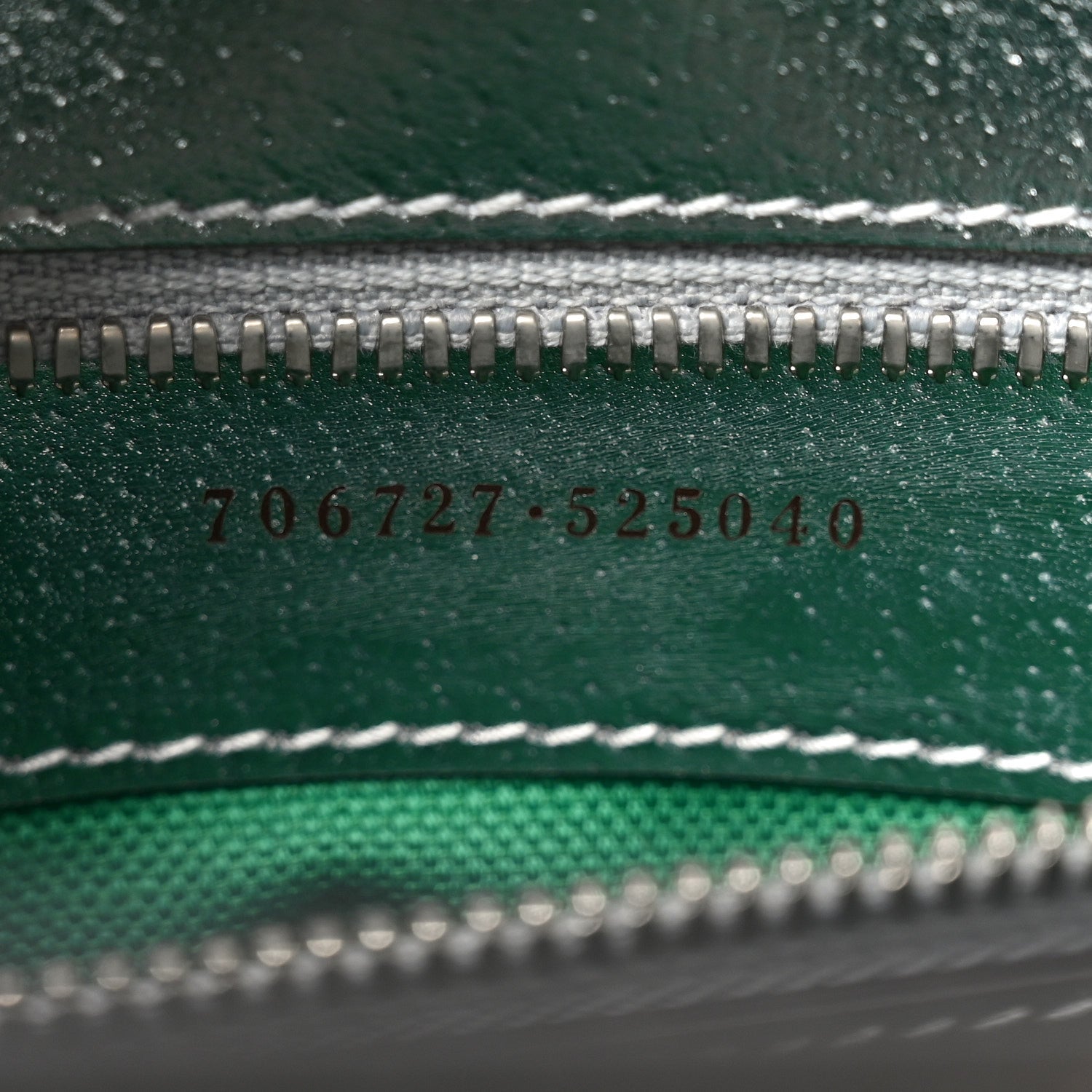 Gucci Laminated Textured Dollar Calfskin Good Game Interlocking G Tote Silver 7 of 10