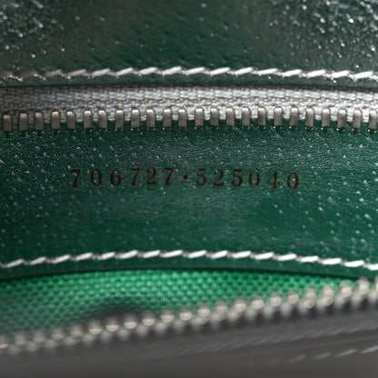 Gucci Laminated Textured Dollar Calfskin Good Game Interlocking G Tote Silver 7 of 10