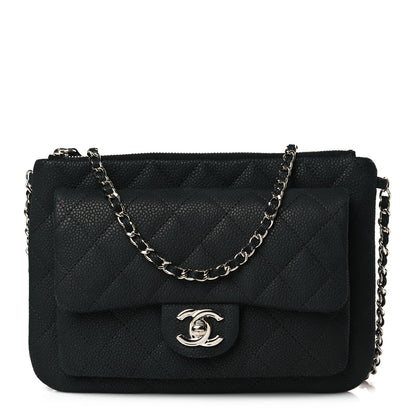 Chanel Iridescent Caviar Quilted Daily Zip Crossbody Bag Black 1 of 7