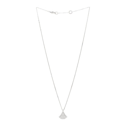 Bulgari 18K White Gold Diamond Divas' Dream Pave Necklace 3 of 6